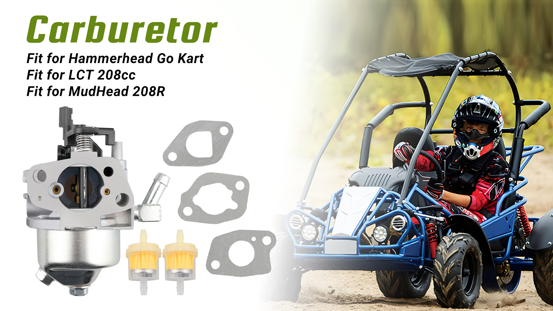 クラブ nobu UFO air by POWER TORADO 66ut Amazon.com: Carburetor Fit for 208cc Go Karts fitted with